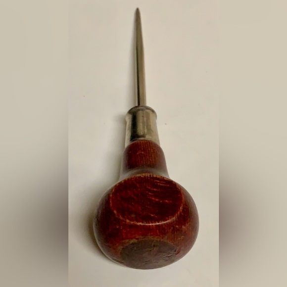 Vintage Stanley Wooden Handled Scratch Awl 69-122 6 1/16" Blade - Picture 7 of 11